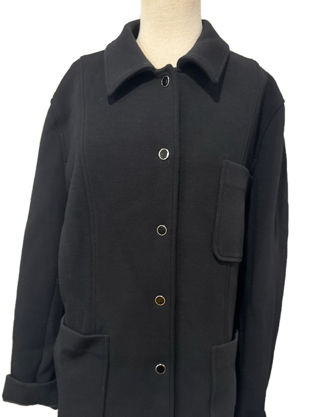 Lafayette 148 Women's Snap-Front Coat - Classic Collared Jacket